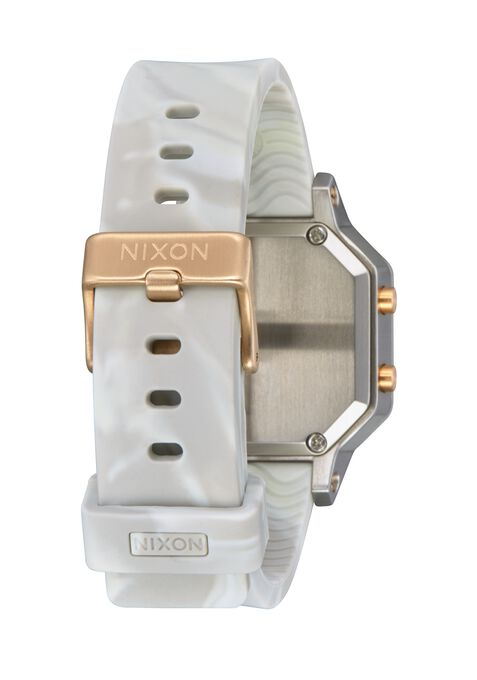 Sirena Stainless-Steel Watch (Silver/Gray Marble) | Nixon | Luby 