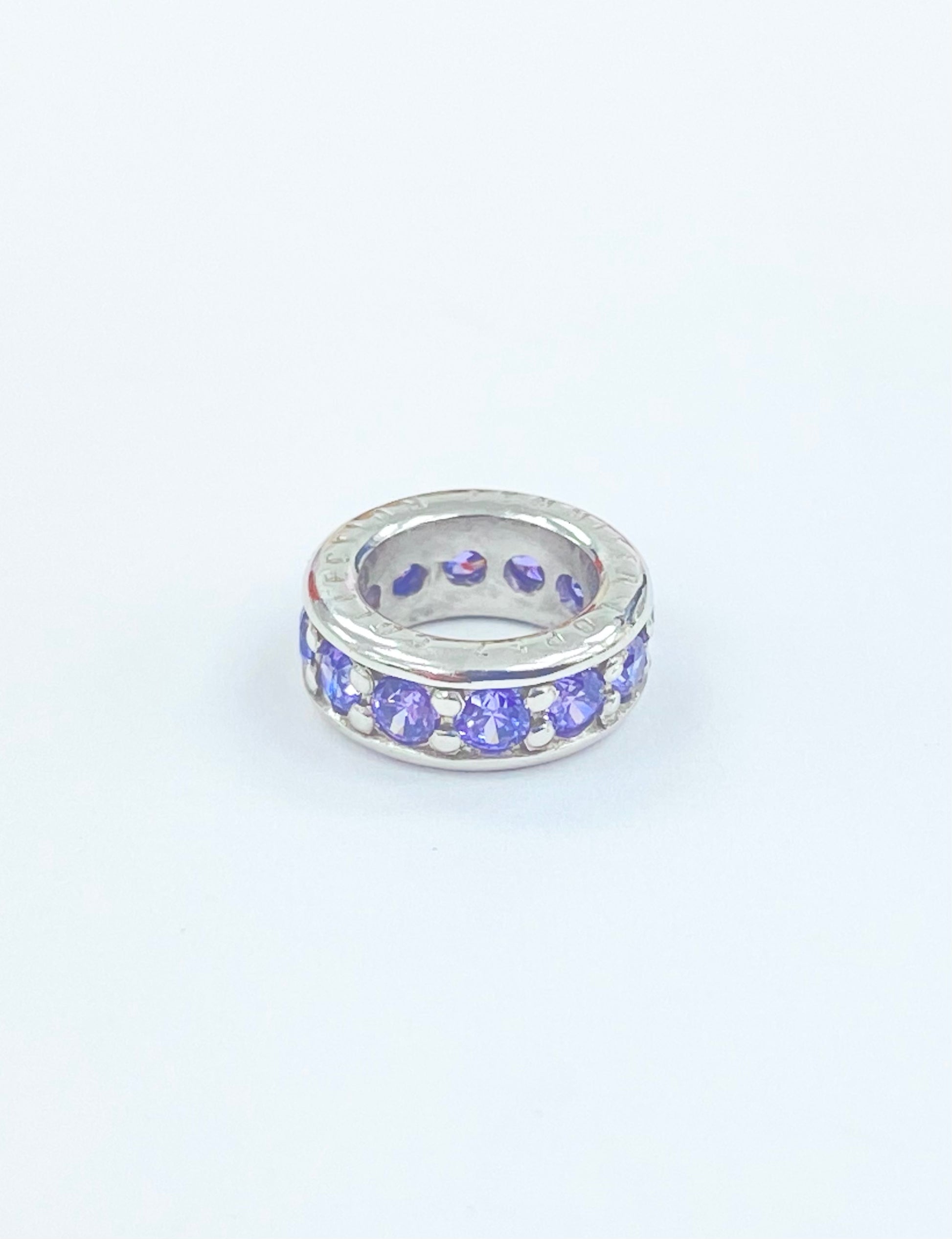 Amethyst Dreamy Dot Charm (Silver/Purple) | Endless Jewelry | Luby 