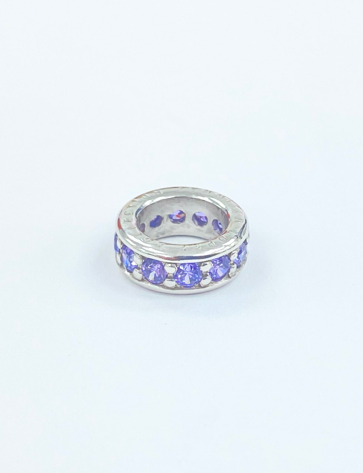 Amethyst Dreamy Dot Charm (Silver/Purple) | Endless Jewelry | Luby 