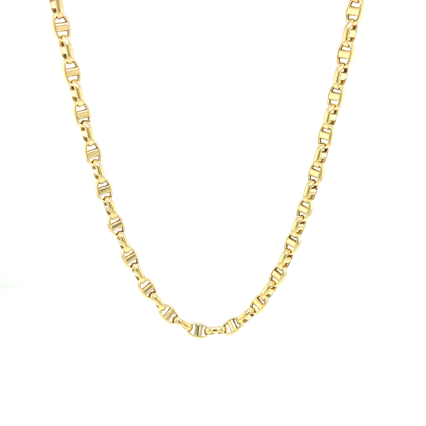 14K Oval Mini 3-D Link Chain | Luby Gold Collection | Luby 