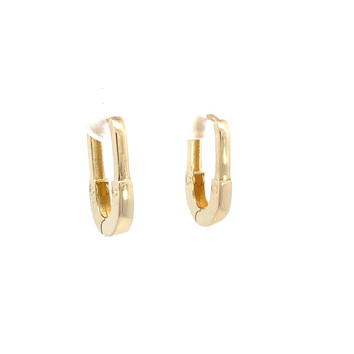 14K Gold Screw Hoop Earrings | Luby Gold Collection | Luby 