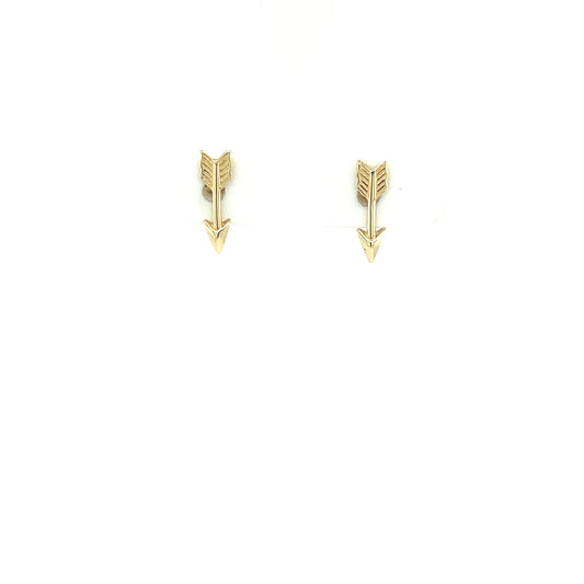 14K Arrow Stud Earring | Luby Gold Collection | Luby 