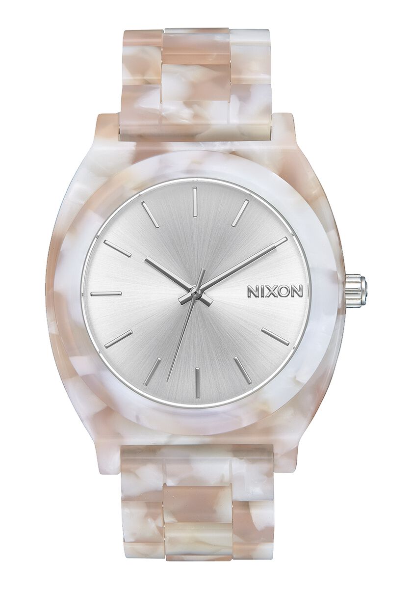 Time Teller Acetate Watch (Pink/Silver) | Nixon | Luby 