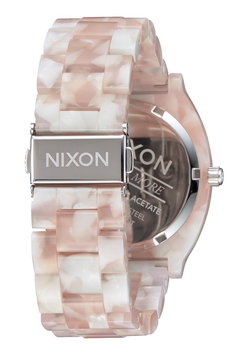 Time Teller Acetate Watch (Pink/Silver) | Nixon | Luby 