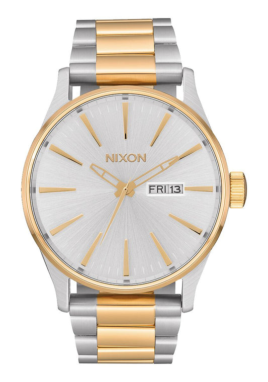 Sentry Stainless Steel Watch (Silver/Gold) | Nixon | Luby 