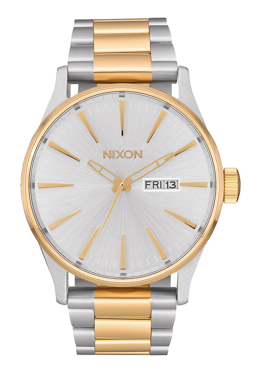 Sentry Stainless Steel Watch (Silver/Gold) | Nixon | Luby 