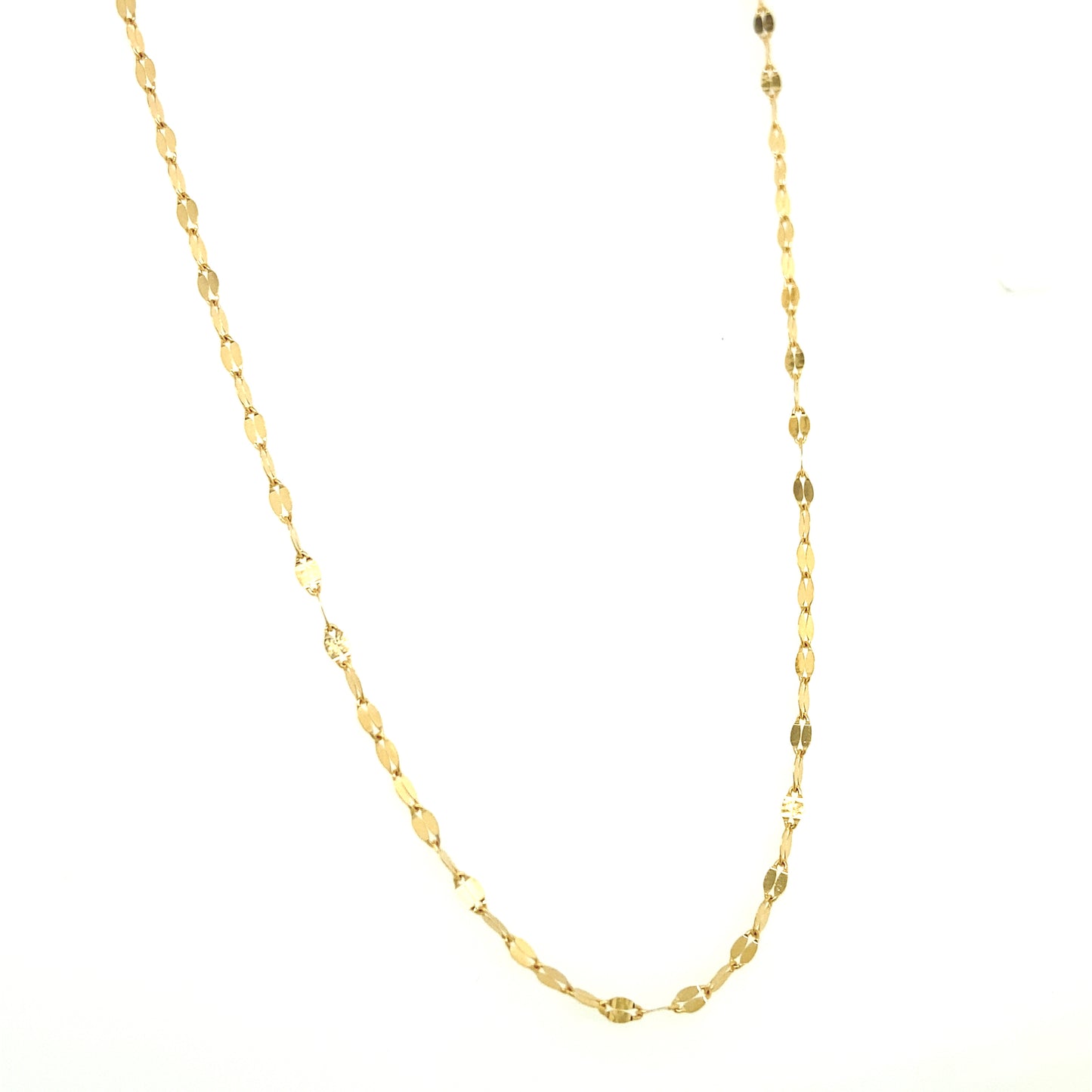 Chain With Small Crushed Links - 16 '' | Luby Gold Collection | Luby 