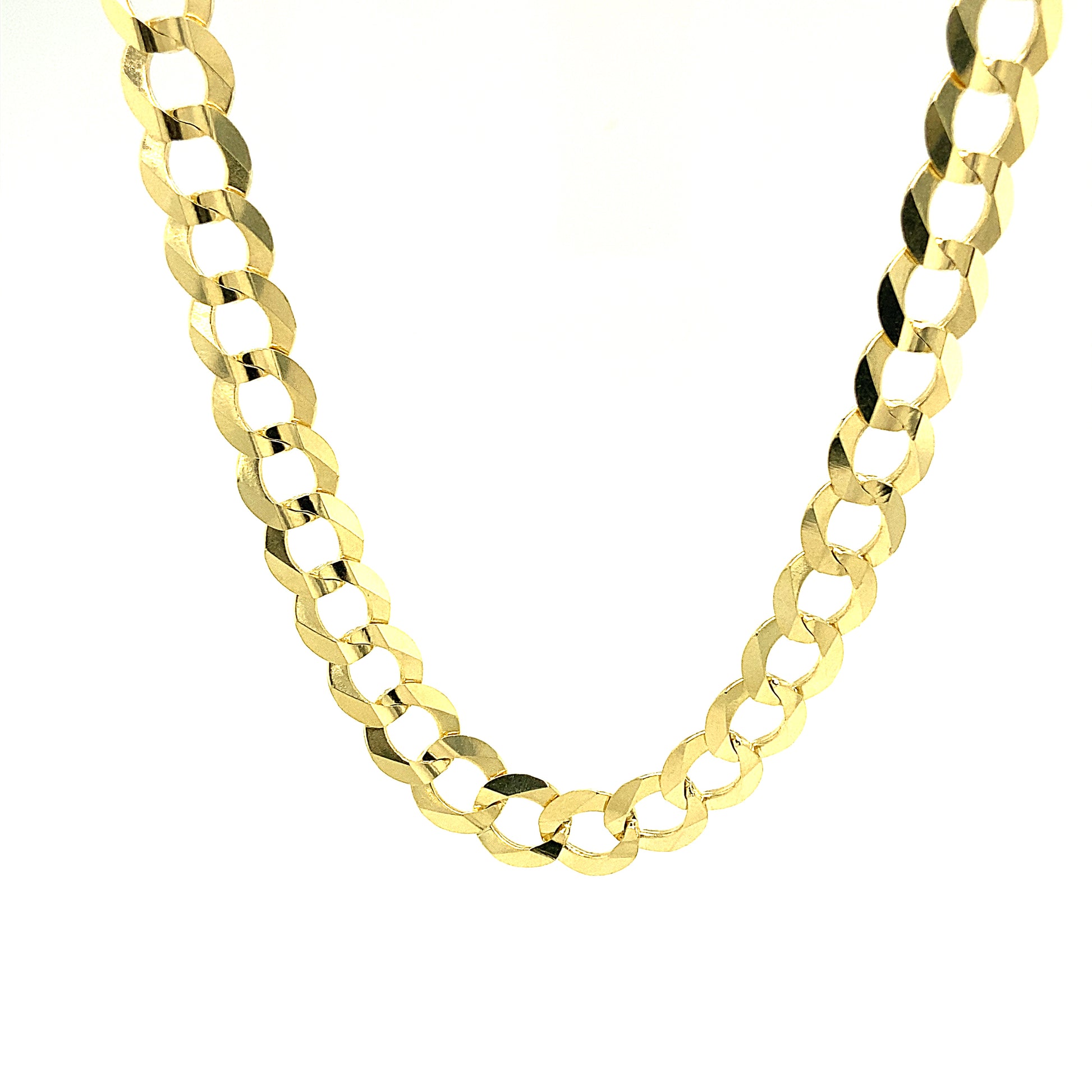 14k Gold Solid Cuban Chain | Luby Gold Collection | Luby 