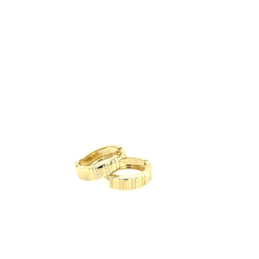 14K Gold Huggies Earrings