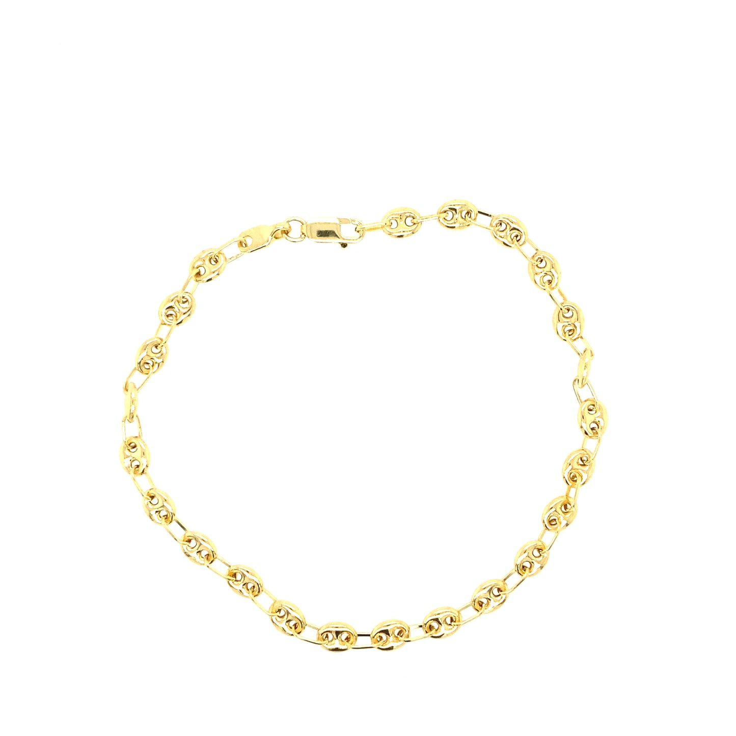 14K Gold Puff Link Bracelet | Luby Gold Collection | Luby 