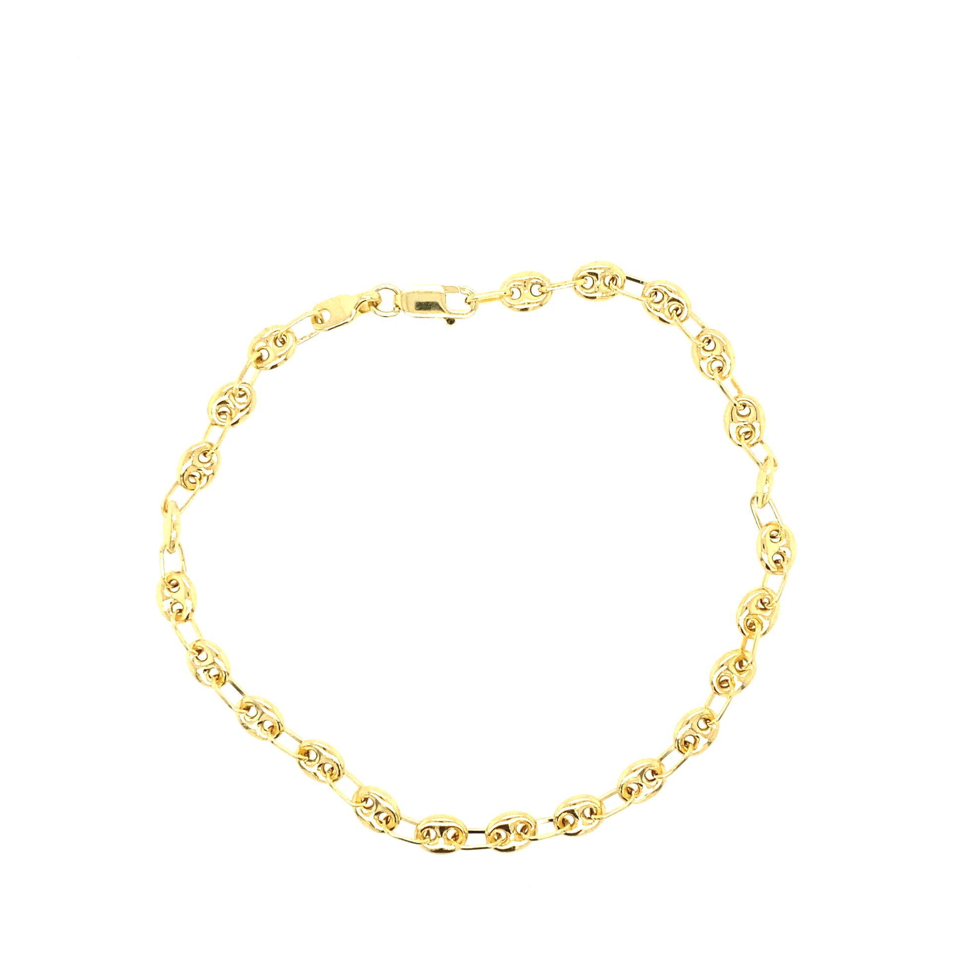 14K Gold Puff Link Bracelet | Luby Gold Collection | Luby 