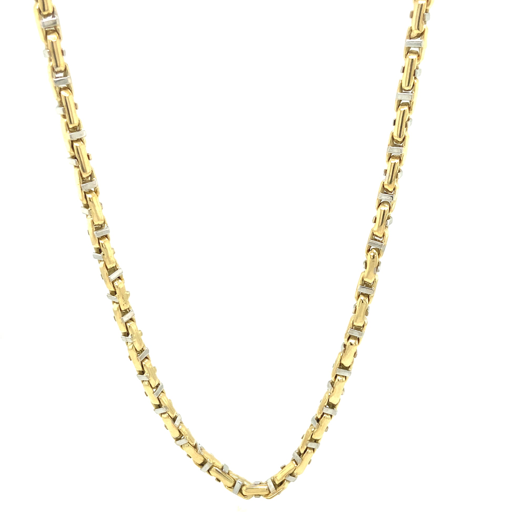 14K Marine Two-Tone Gold  Necklace - 24'' | Luby Gold Collection | Luby 