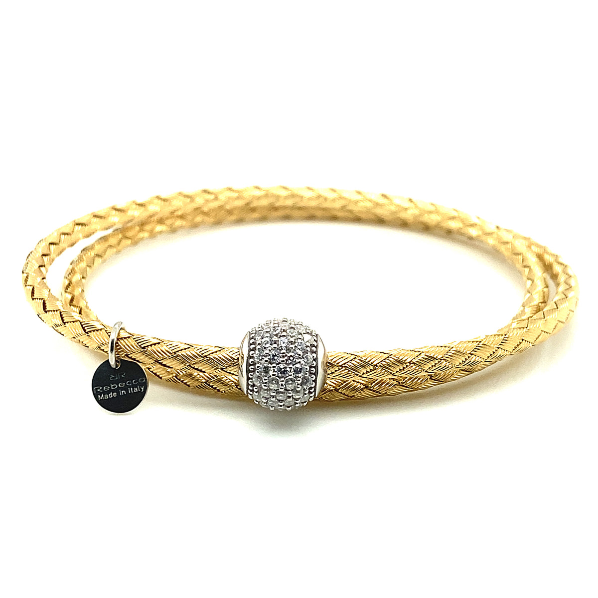 BALLOON SILVER DOUBLE BRACELET | Rebecca | Luby 