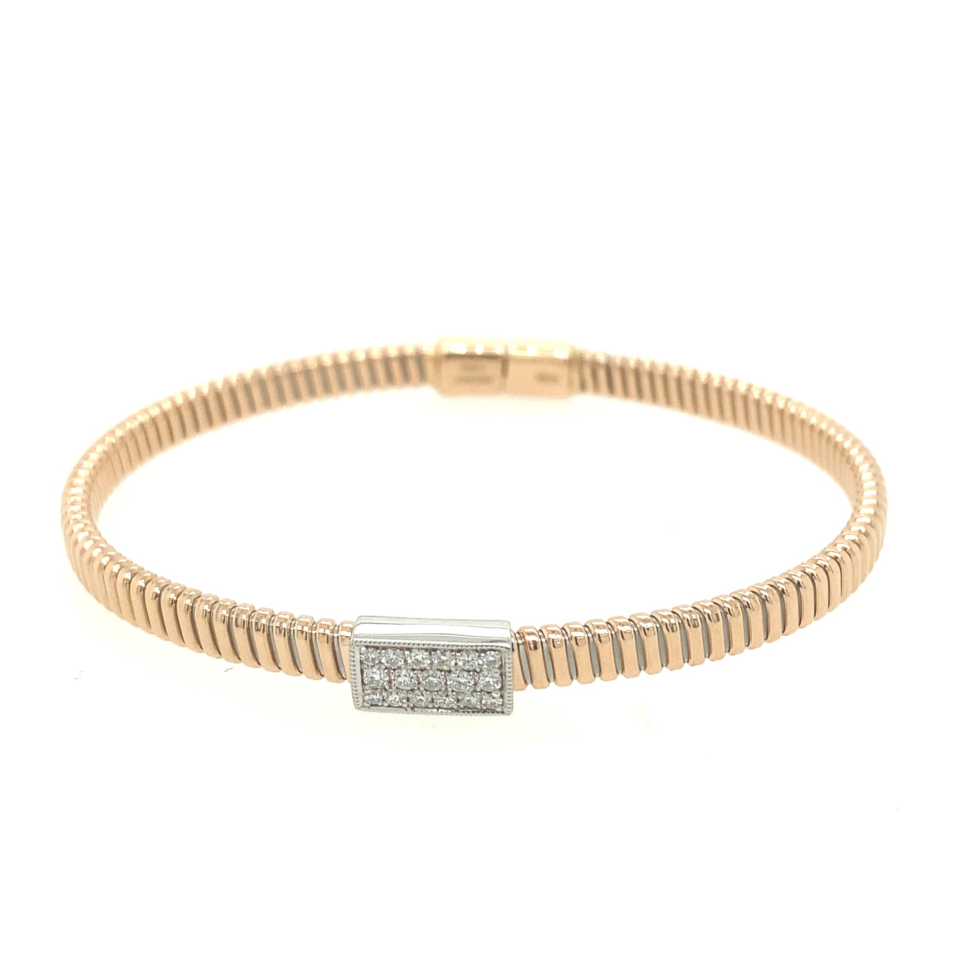 Simon G 18KWG Bangle with Diamond | Simon G | Luby 