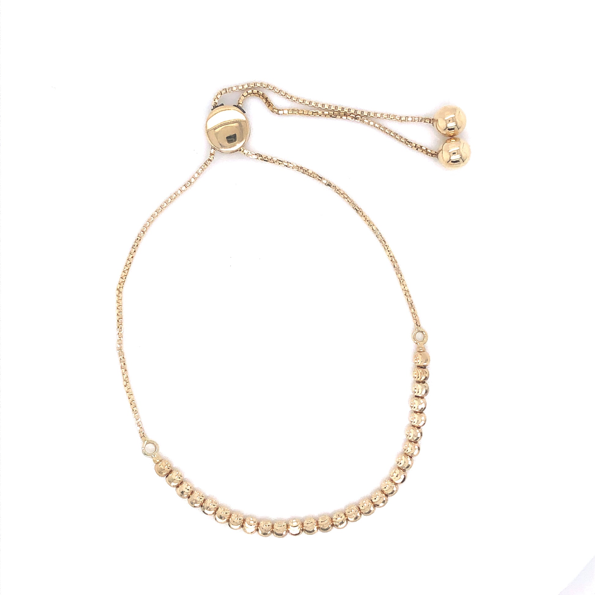 14K Yellow Gold Bracc with Pellet | Luby Gold Collection | Luby 