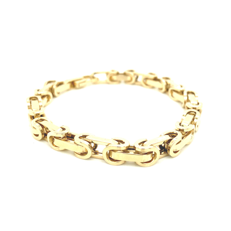 PULSERA DE ESLABONES HECHA A MANO DE 14K