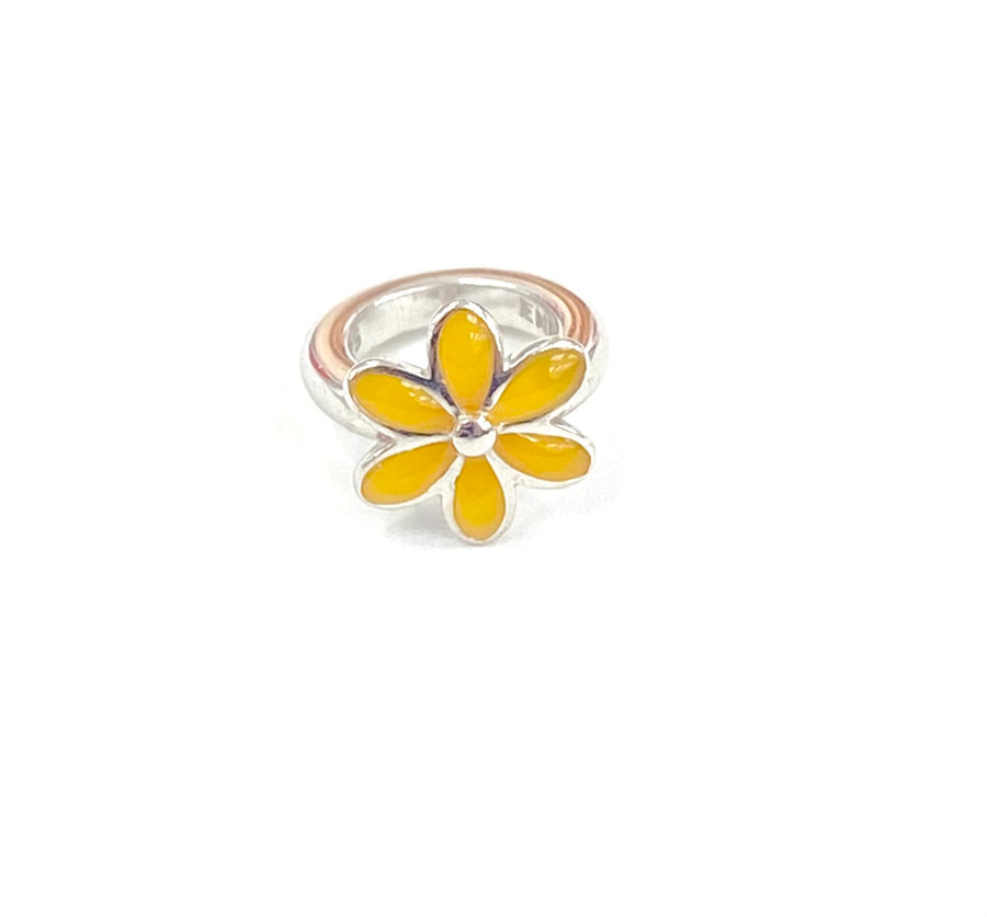 Dije Flor Amarilla (Plata/Amarillo)