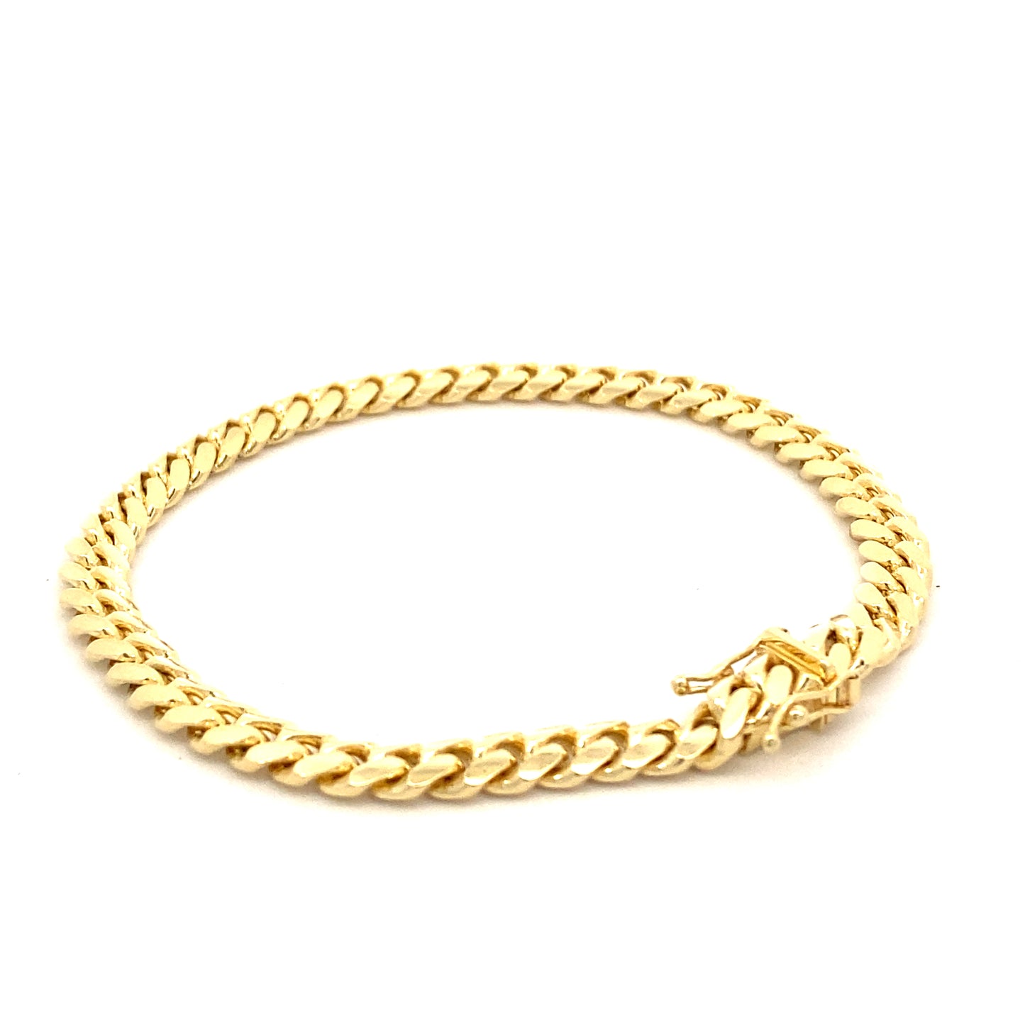 14K Gold Solid Cuban Bracelet | Luby Gold Collection | Luby 
