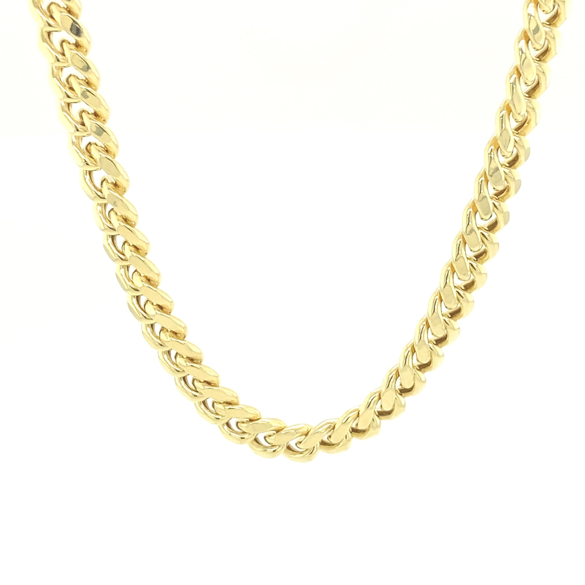 14K Gold Hallow Cuban Chain | Luby Gold Collection | Luby 