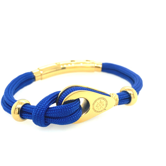 Double Cord W Pulley / Knot Beads Gold | Seaknots | Luby 