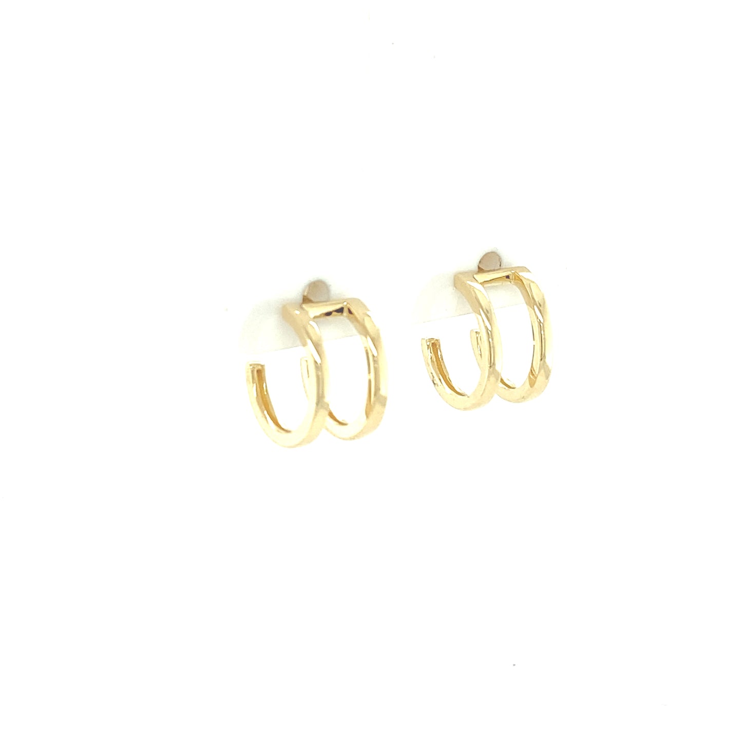 14K Double Hoops Earrings | Luby Gold Collection | Luby 