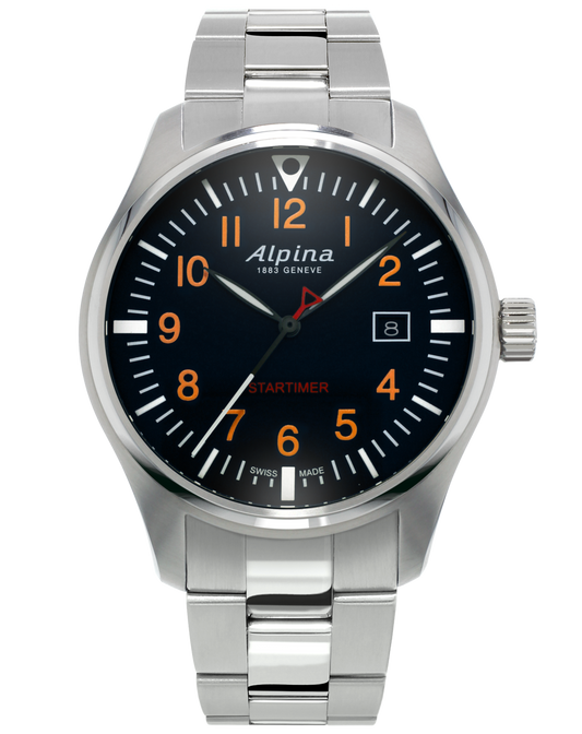 Startimer Pilot (Silver-Black) | Alpina | Luby 