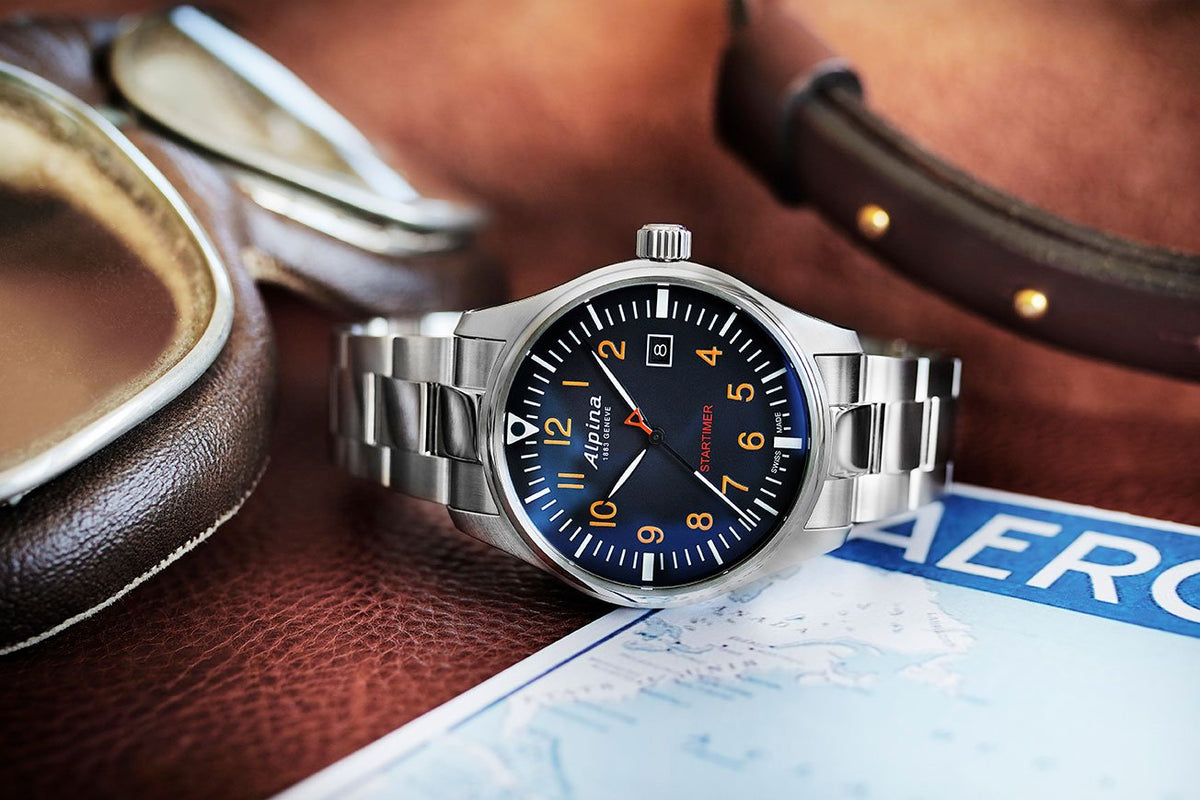 Startimer Pilot (Silver-Black) | Alpina | Luby 