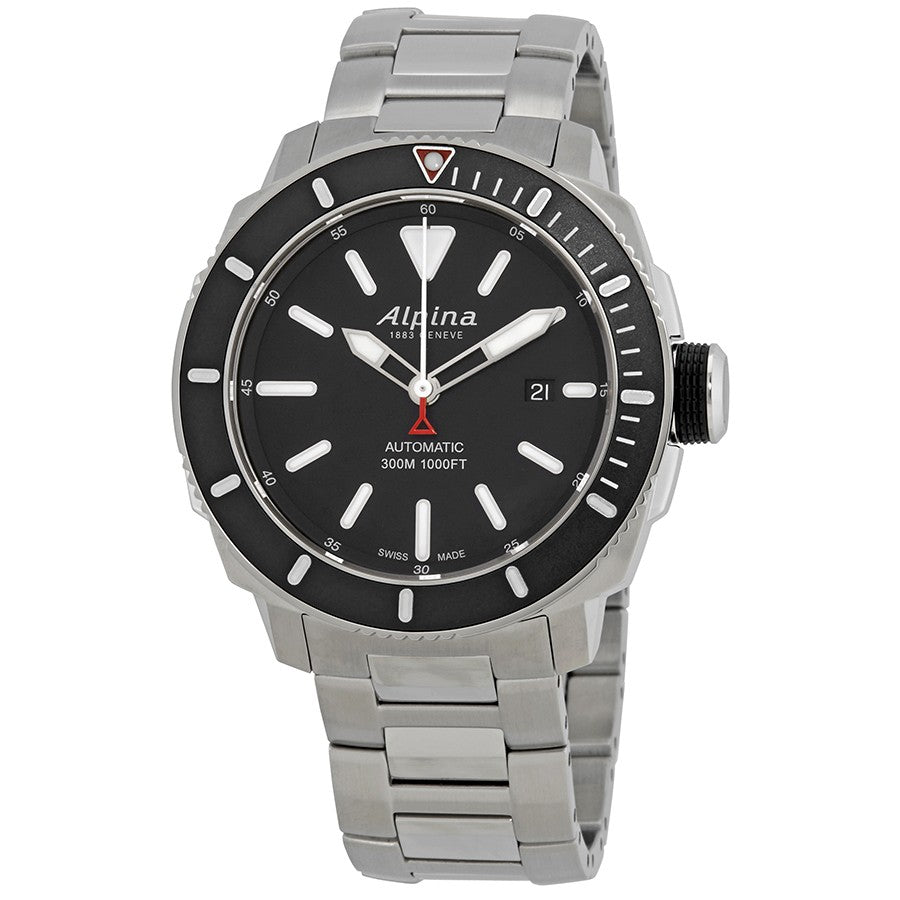 Seastrong Diver 300 (Silver-Black) | Alpina | Luby 