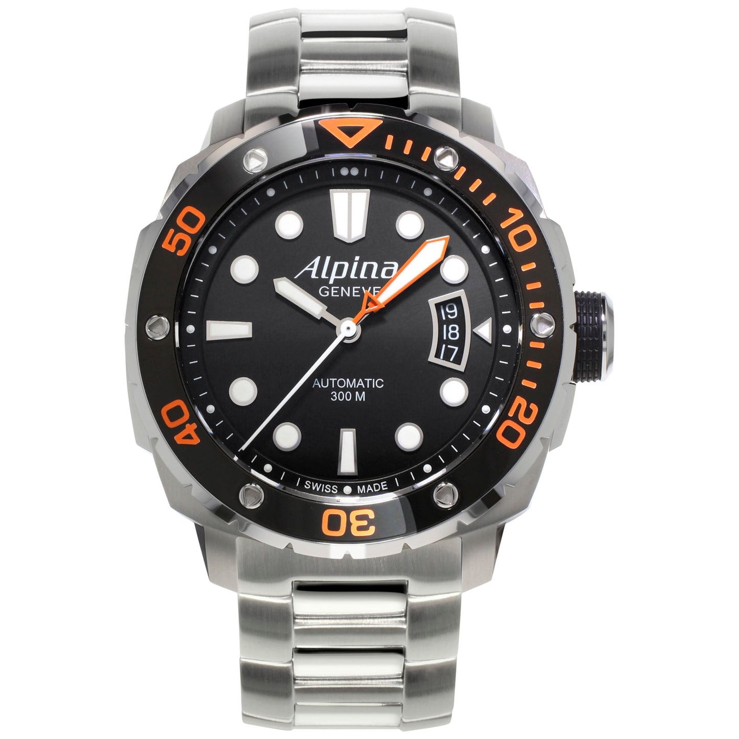 Seastrong Diver 300 Automatic (Silver-Black) | Alpina | Luby 