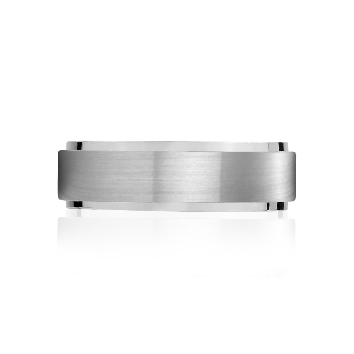 Stainless-Steel Single Striped Wedding Band Ring | ARZ Steel | Luby 