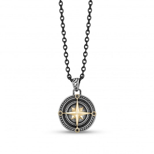 Black & Gold North Star Pendant | ARZ Steel | Luby 