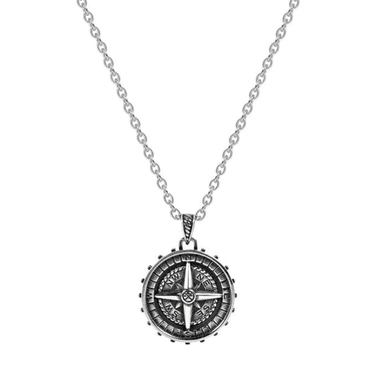Steel Compass Pendant | ARZ Steel | Luby 