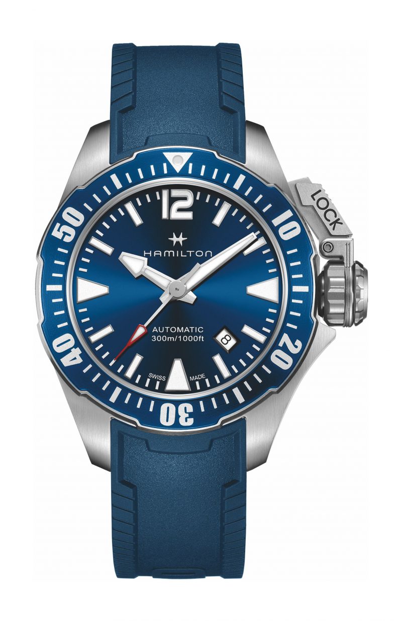 Khaki Automatic Navy Frogman (Full Blue) | Hamilton | Luby 