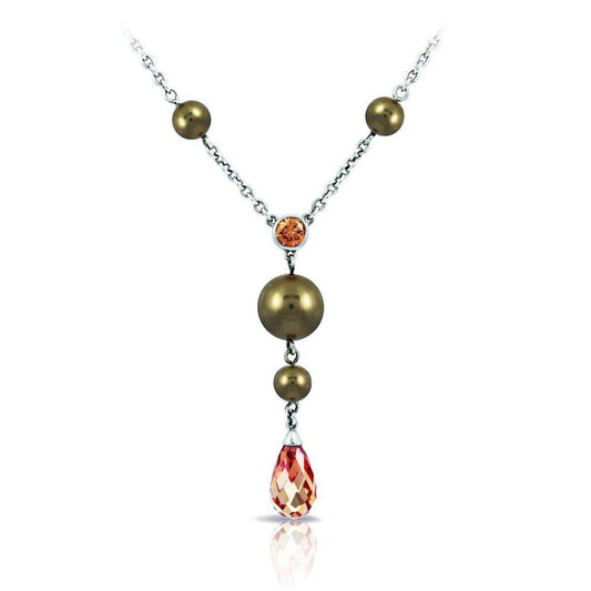 Alexandria Champagne Necklace | Belle E'toile | Luby 