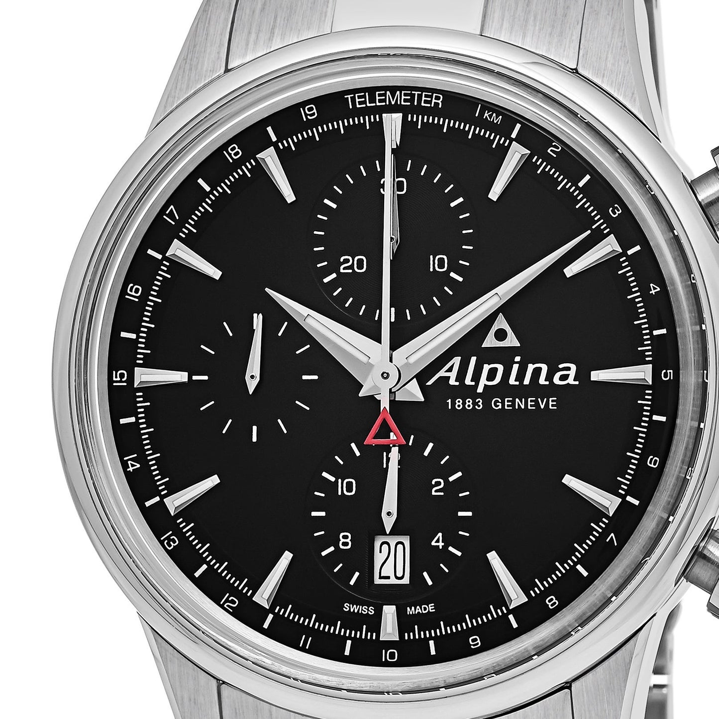 Alpiner Chronograph (Silver-Black) | Alpina | Luby 