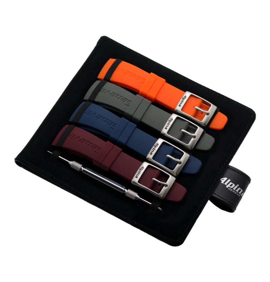 AL-STRAPSET-RUBBER 22MM Seastrong Diver300. Chronograh Big Date (AL-372)