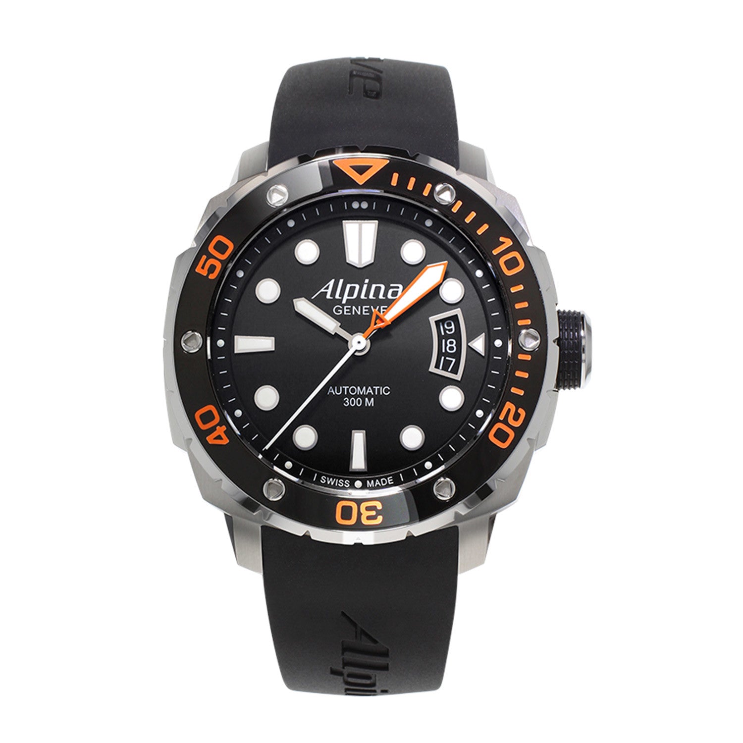 Extreme Diver Automatic (Black-Orange) | Alpina | Luby 