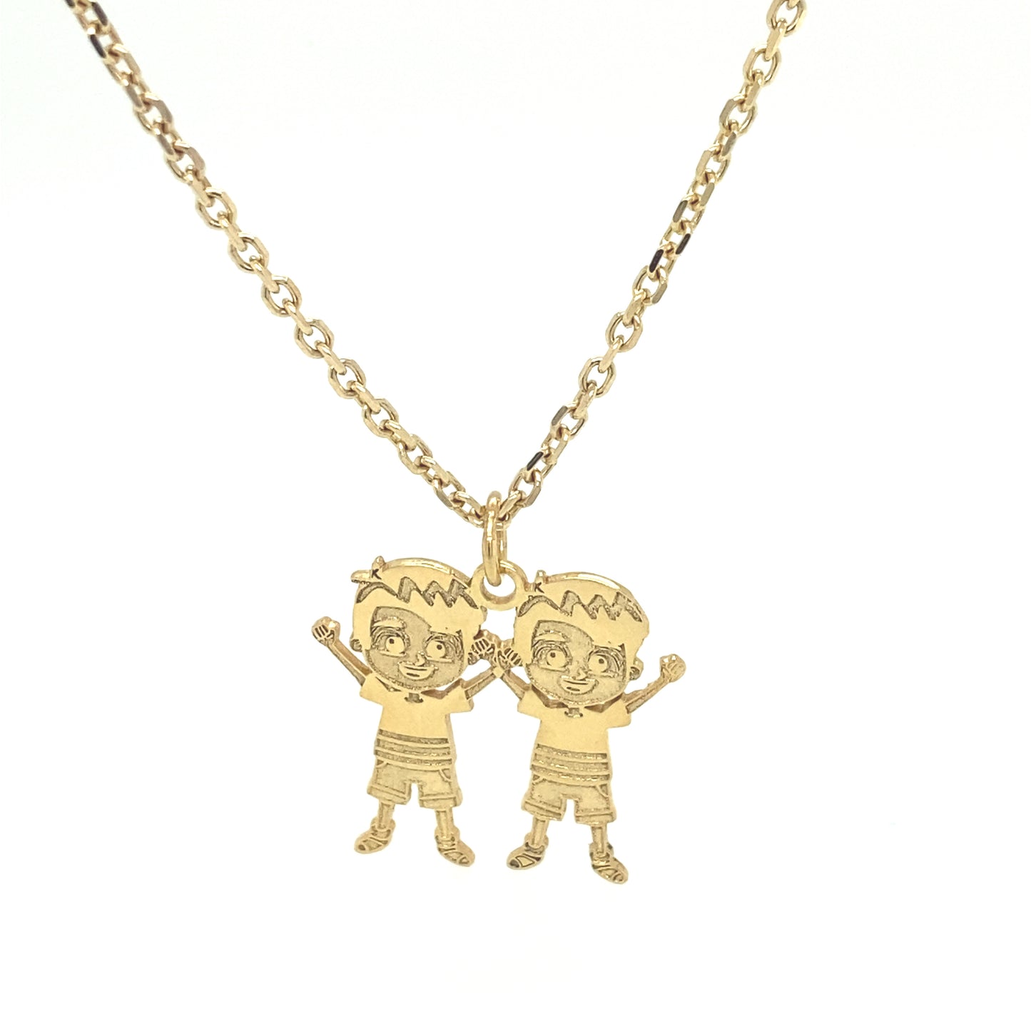 Brothers Pendant Customized | Luby Gold Collection | Luby 