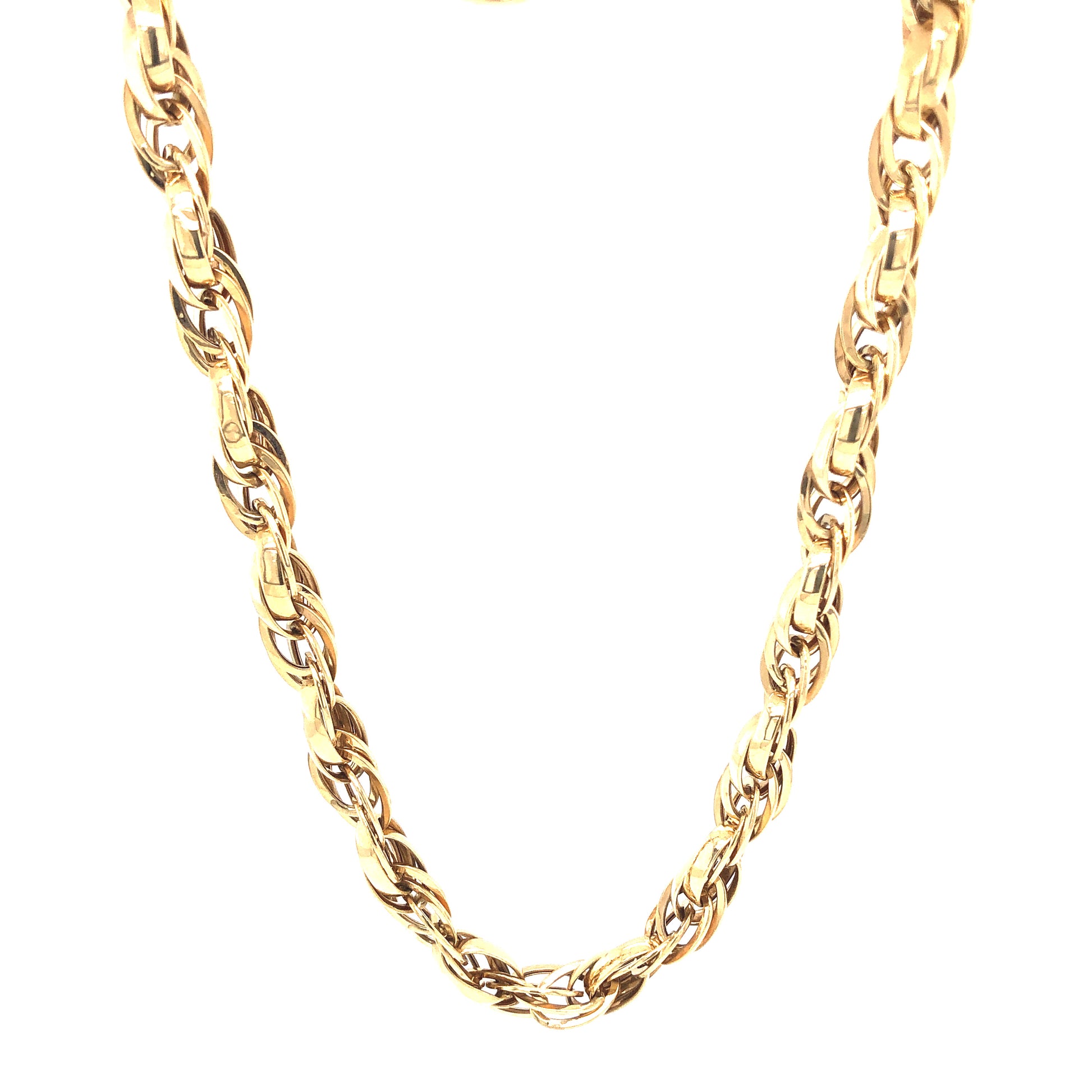 14K Hollow Cuban Link Gold Chain (7.5mm) | Luby Gold Collection | Luby 