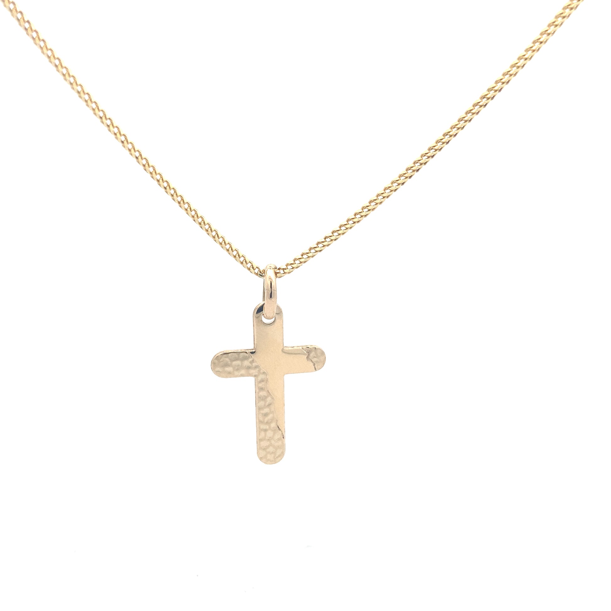 14K Gold Flat Cross Pendant | Luby Gold Collection | Luby 