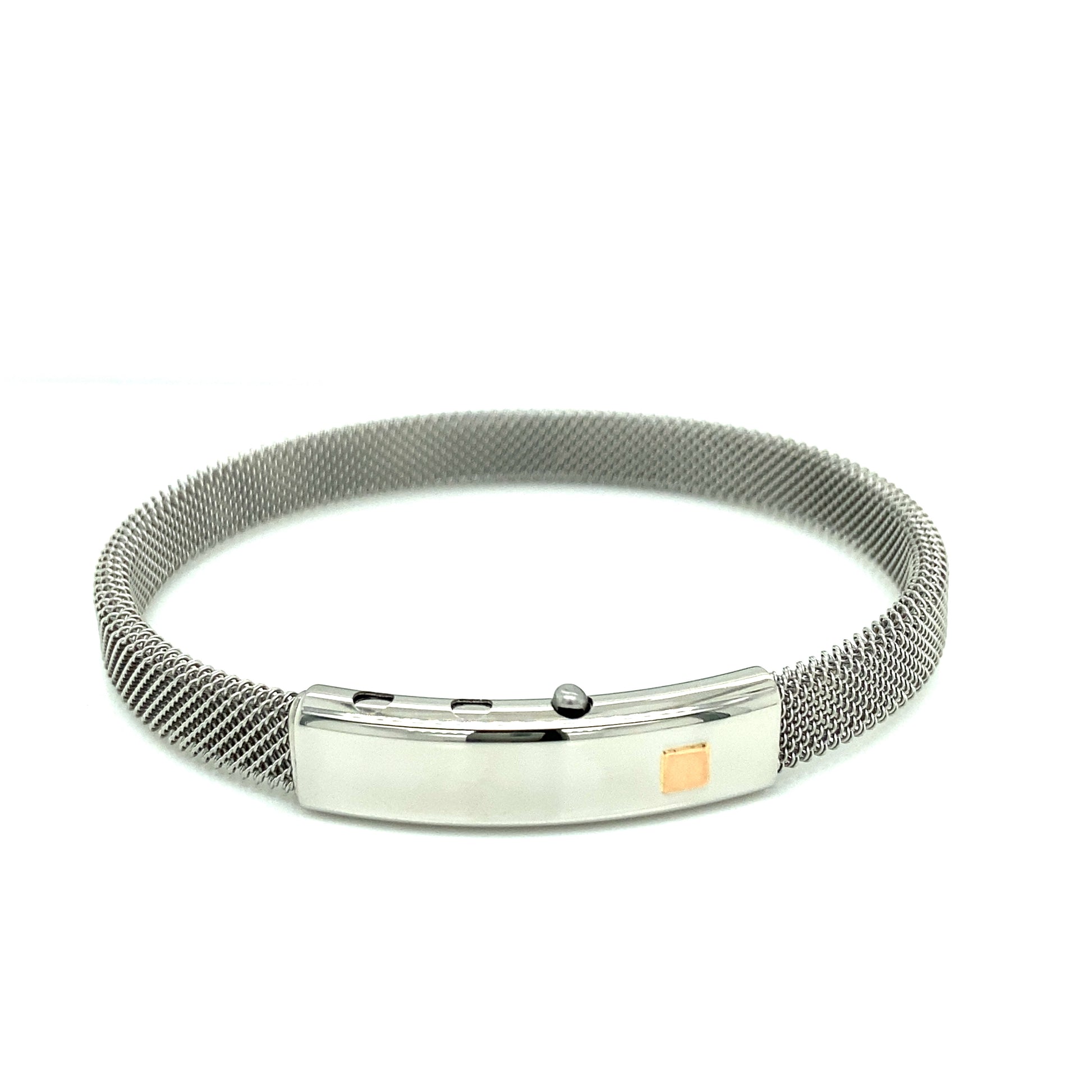 Borsari Stainless Steel Mesh Bangle | BORSARI | Luby 