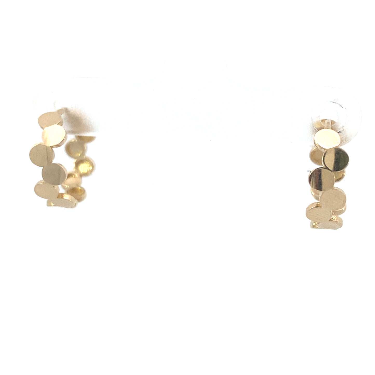 14K Gold Dots Hoops | Luby Gold Collection | Luby 