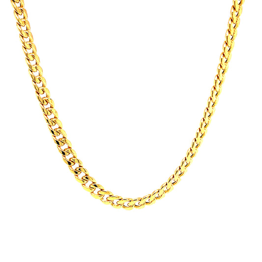 10K Hallow Curb Link Chain | Luby Gold Collection | Luby 