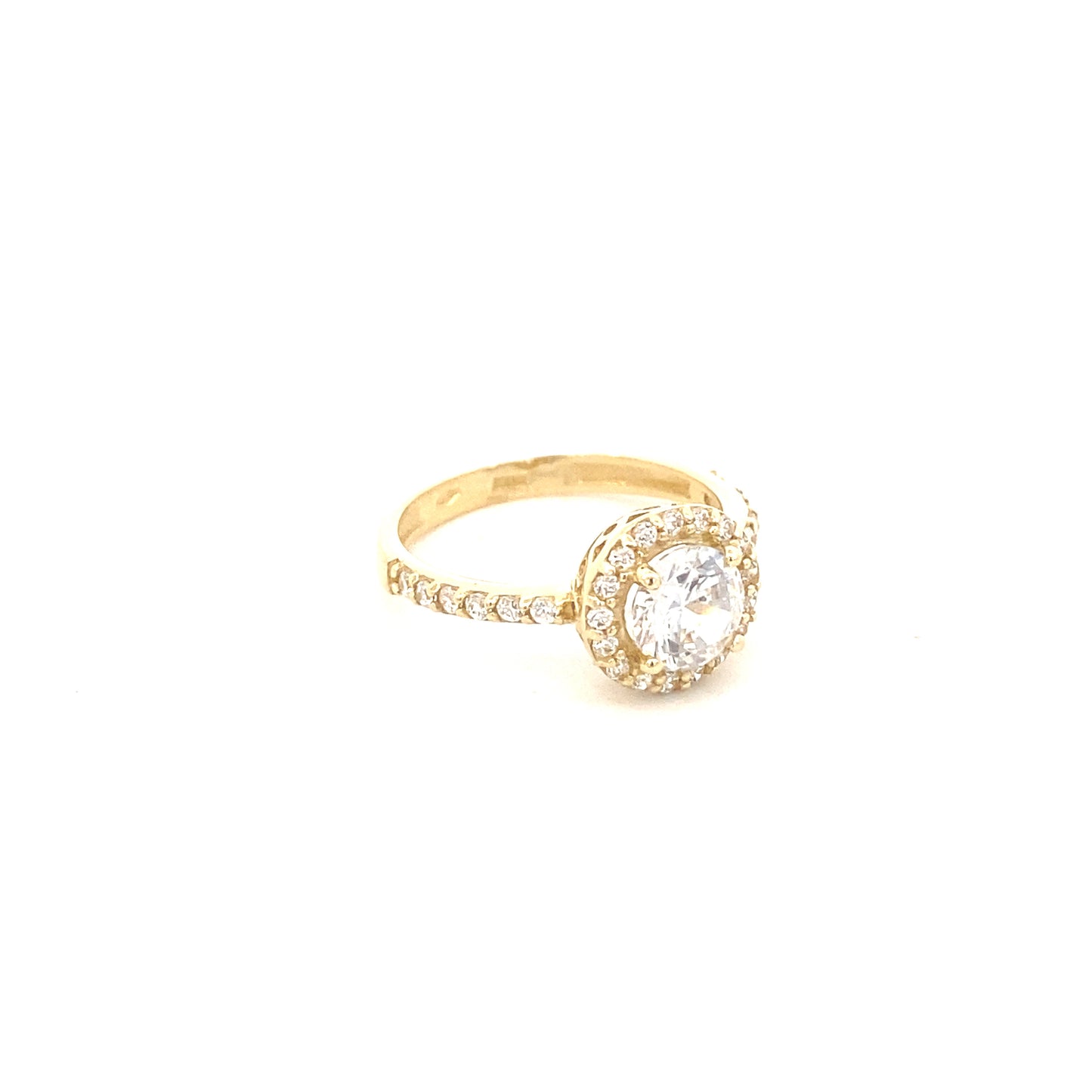 14K Gold Wedding Ring CZ | Luby Gold Collection | Luby 