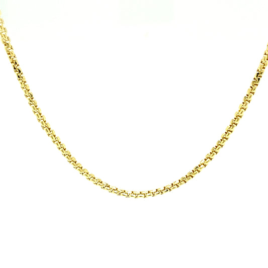 14K Gold Box Chain | Luby Gold Collection | Luby 