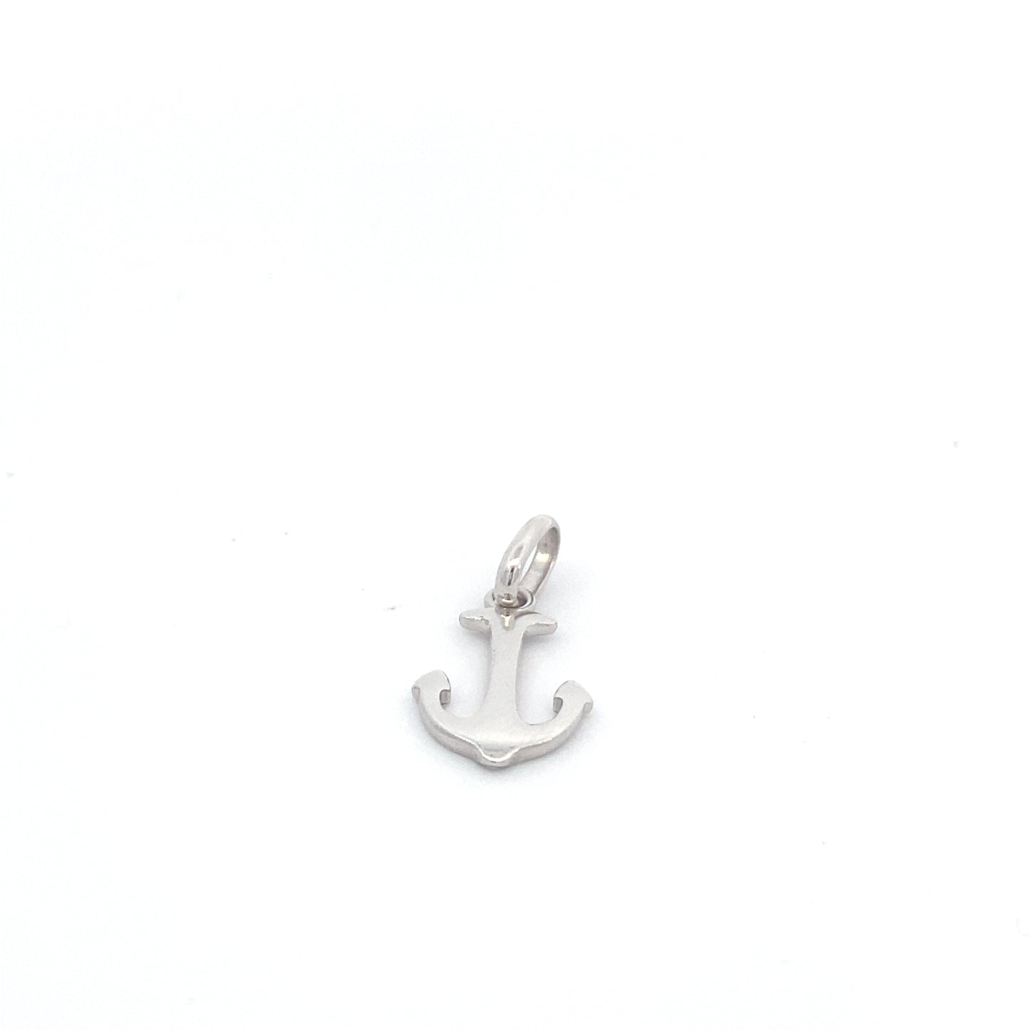 14K White Gold Anchor Pendant | Luby Gold Collection | Luby 