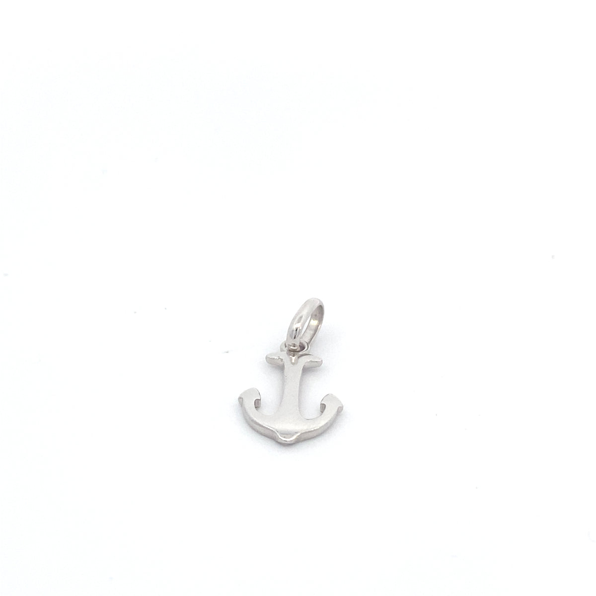 14K White Gold Anchor Pendant | Luby Gold Collection | Luby 