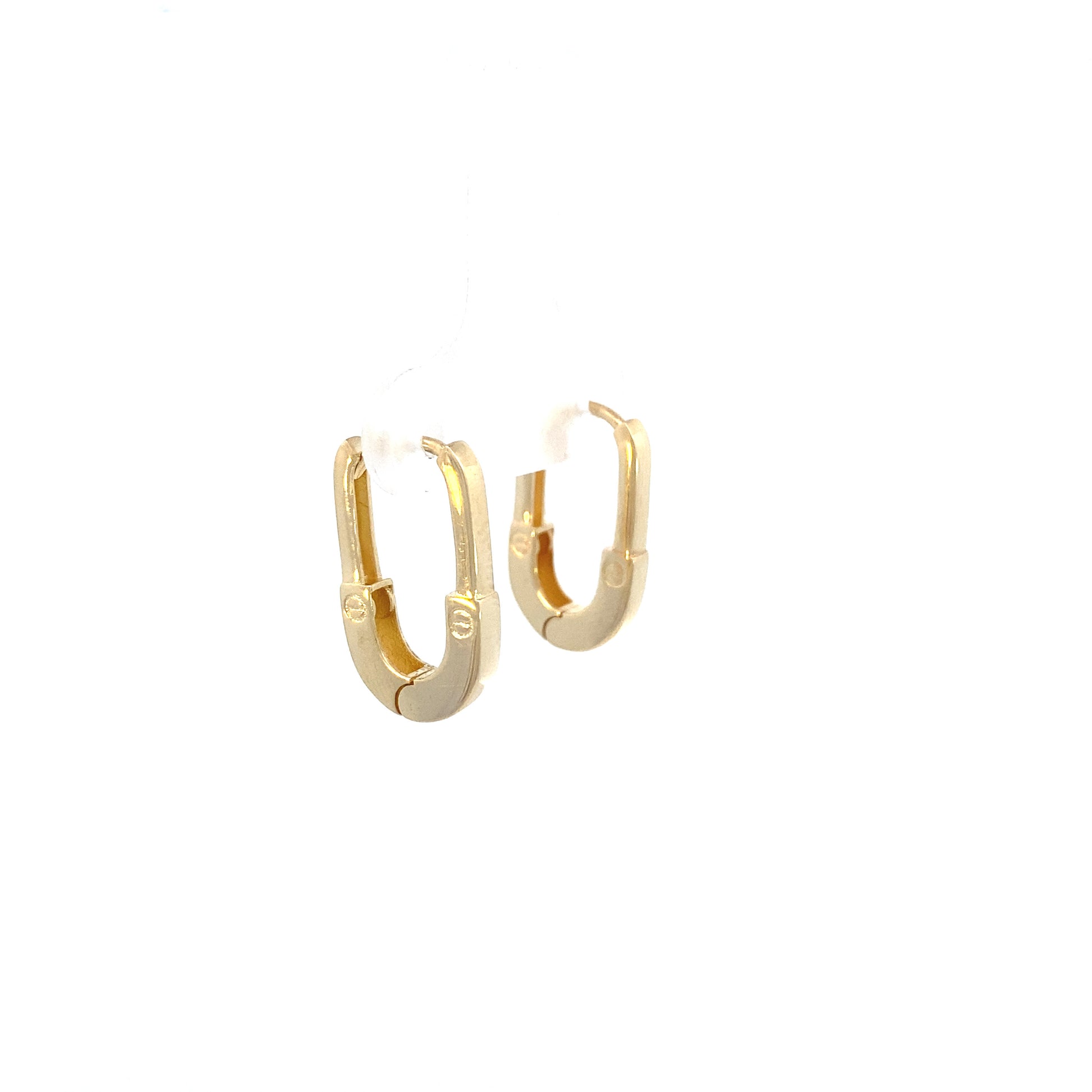 14K Gold Screw Hoop Earrings | Luby Gold Collection | Luby 