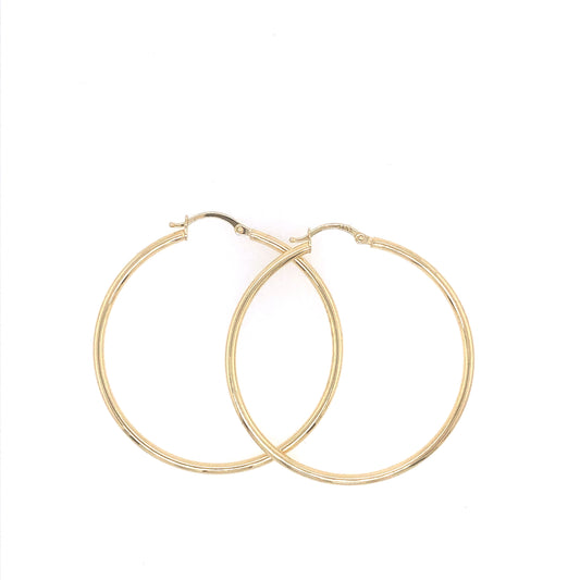 MEDIUM HOOPS PLAIN | Luby Gold Collection | Luby 