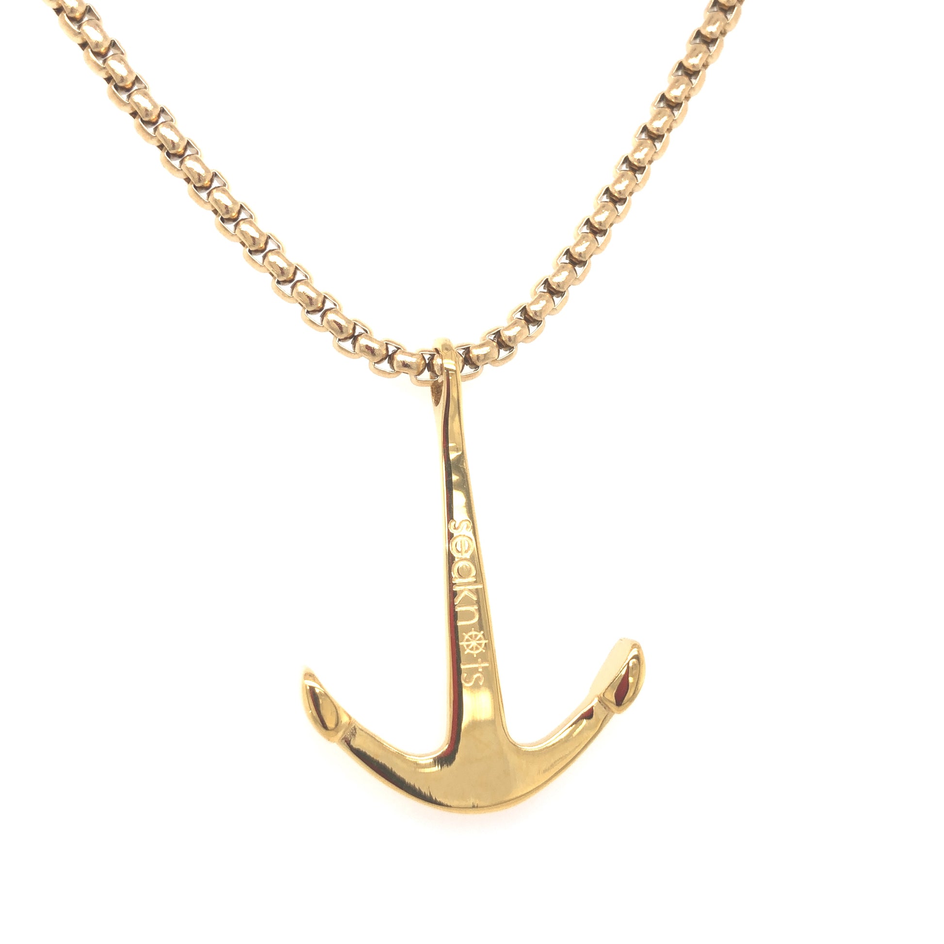 BOX CHAIN WITH ANCHOR | Seaknots | Luby 